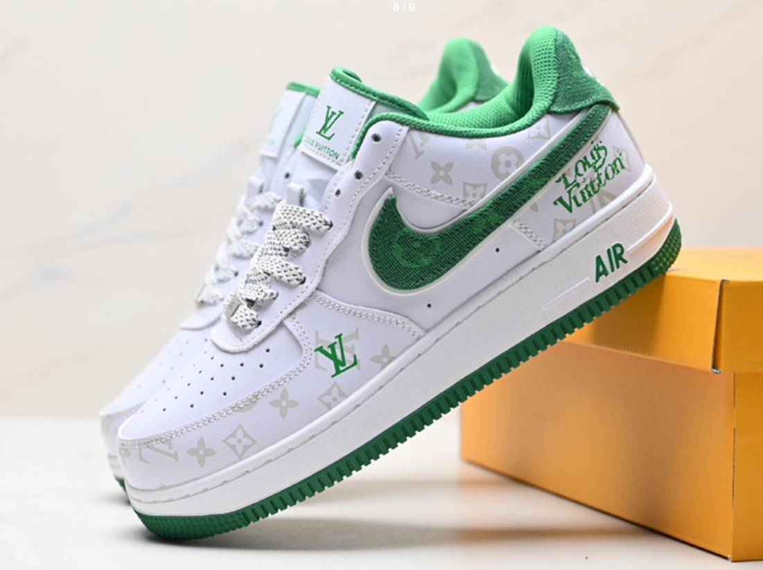 Nike Air Force 1 Low Louis Vuitton White Green