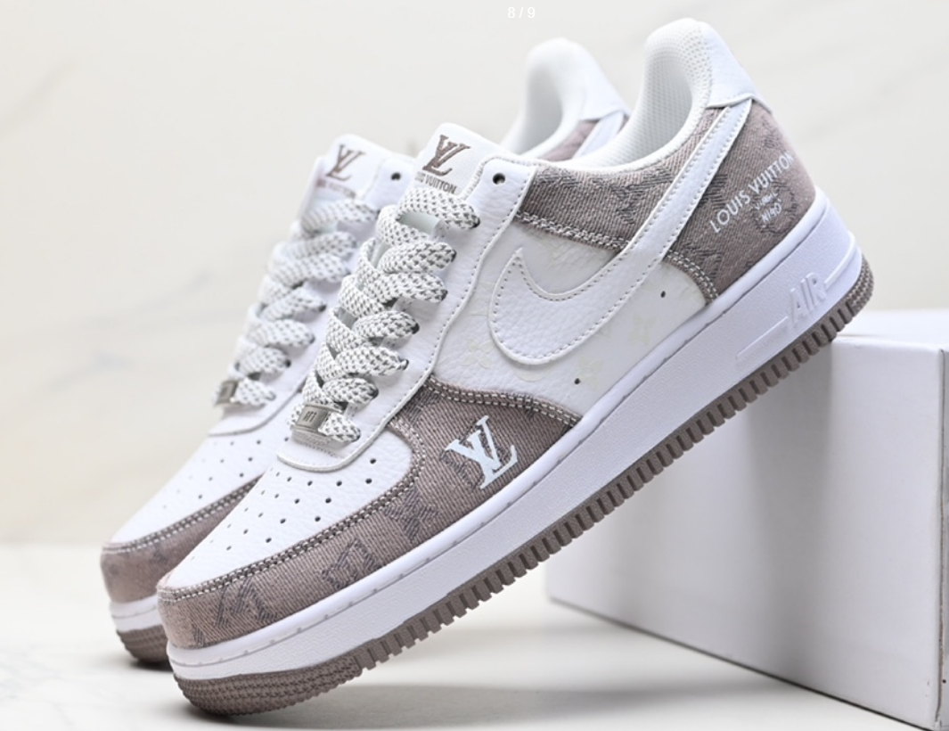 Nike Air Force 1 Low Louis Vuitton Grey White