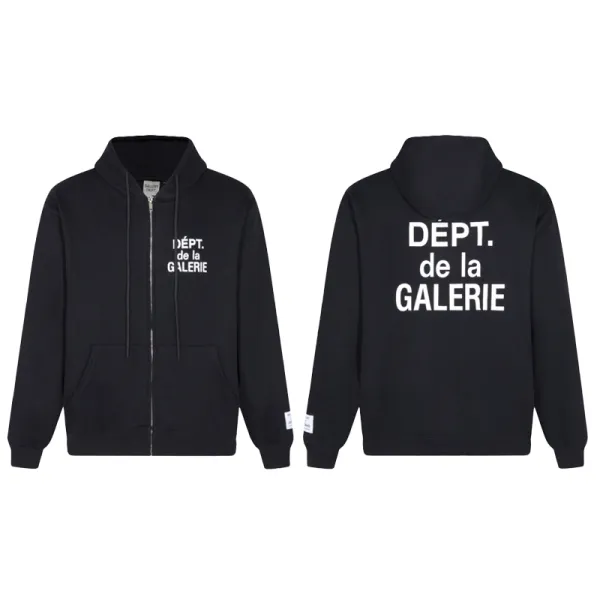 Gallery Dept. Dept. de la Galerie Black Zip-Up Hoodie - 12