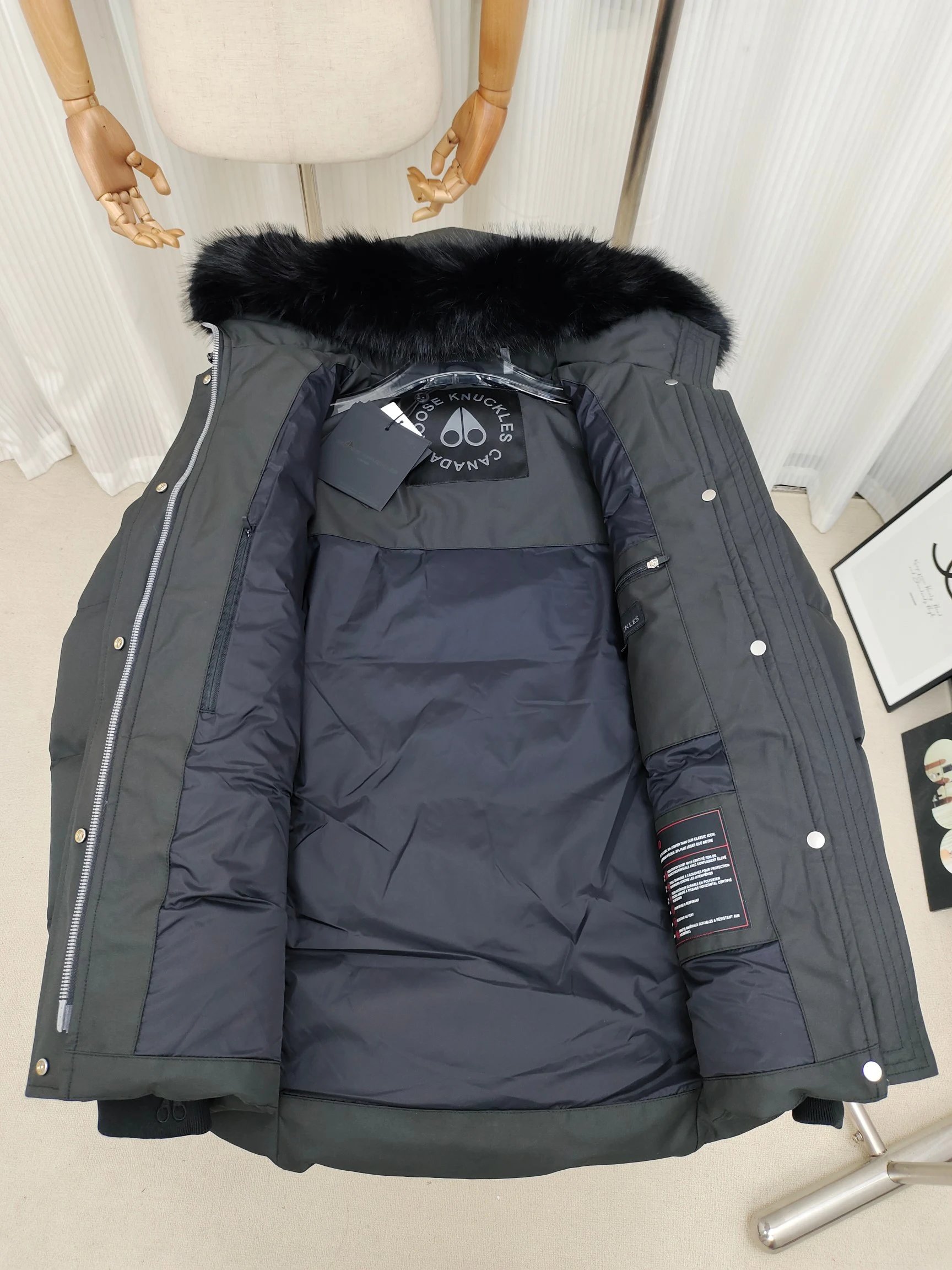 Moose Knuckles Parka White Fur-Trimmed Down Jacket - 5