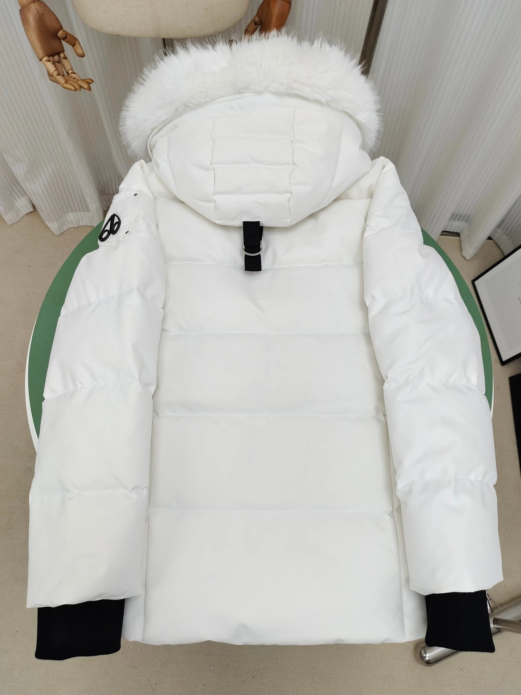 Moose Knuckles Parka White Fur-Trimmed Down Jacket - 4