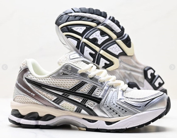 Asics Gel-Kayano 14 White Silver Black