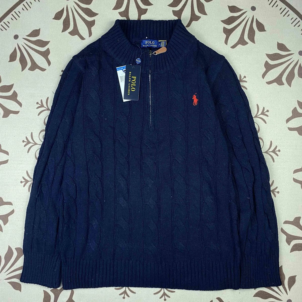 Polo Ralph Lauren Cable Knit Half-Zip Sweater White product detail 17 in Litbuy spreadsheet finds