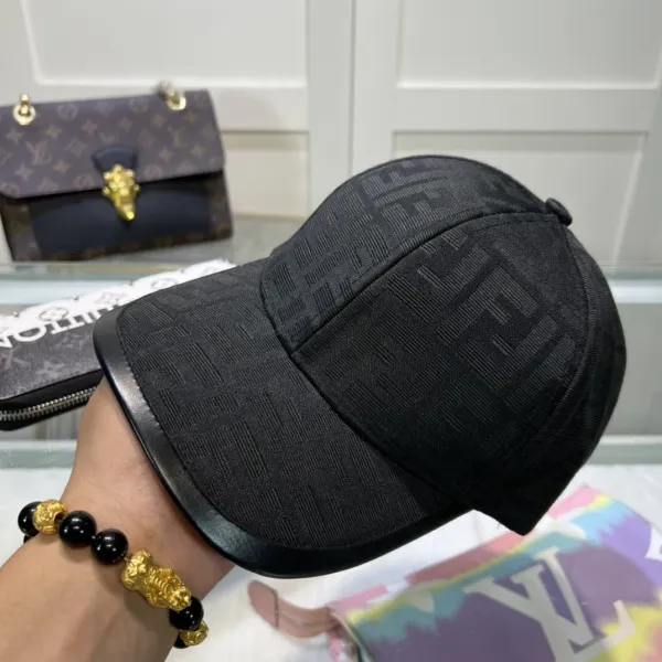 Fendi FF Monogram Brown Baseball Cap - 4