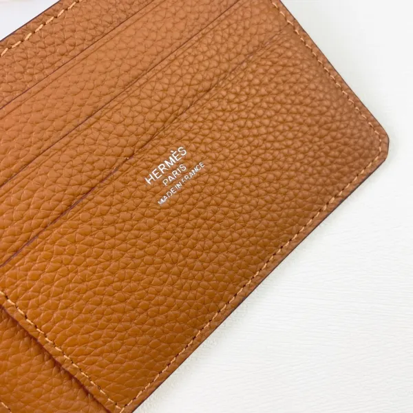 Hermès Card Holder in Fuchsia Togo Leather Wallets - 15