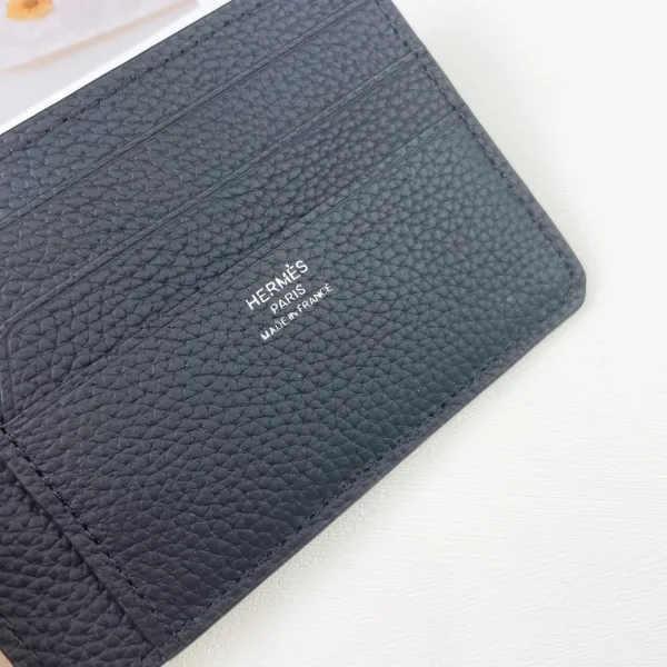 Hermès Card Holder in Fuchsia Togo Leather Wallets - 12