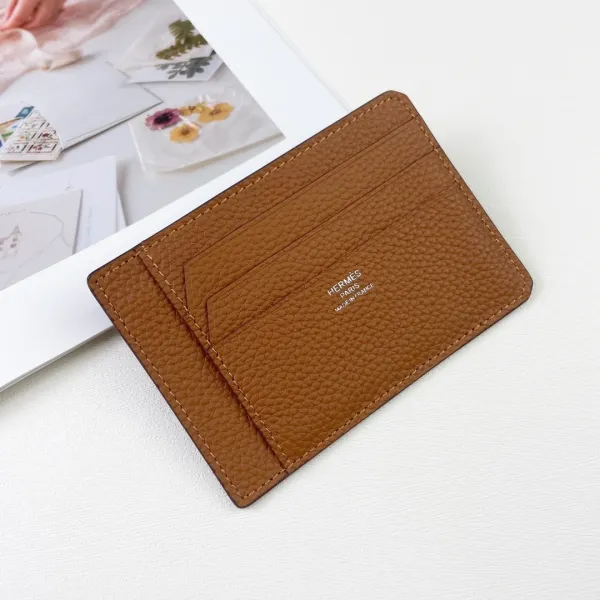 Hermès Card Holder in Fuchsia Togo Leather Wallets - 17