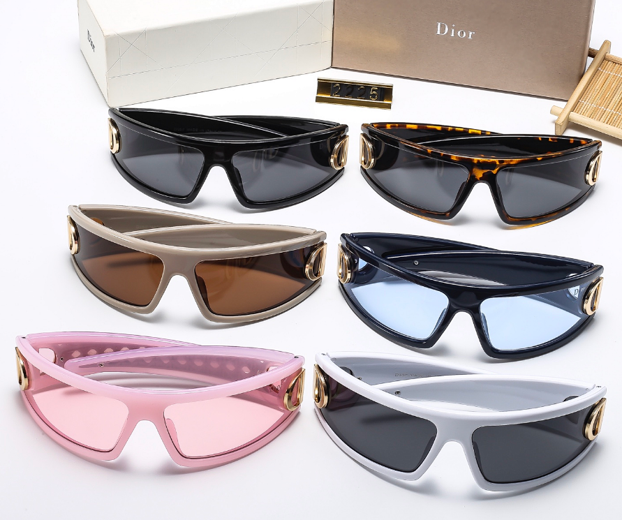 Dior Shield Sunglasses Gold Frame Gradient Brown Lenses product detail 2 in Litbuy spreadsheet finds