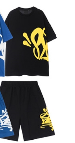 Black Short Sleeve Set -2