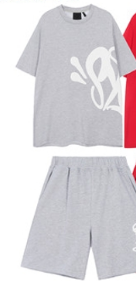 Light Grey Short Sleeve Set -3