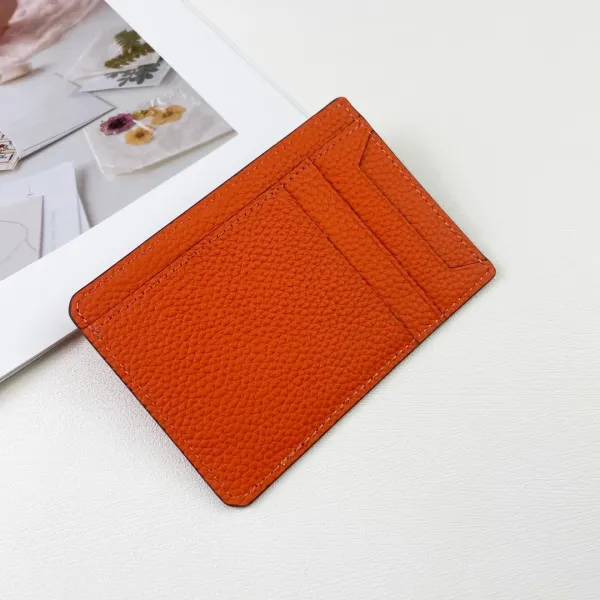 Hermès Card Holder in Fuchsia Togo Leather Wallets - 10