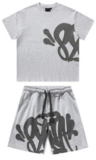 Light Grey Short Sleeve Set -2