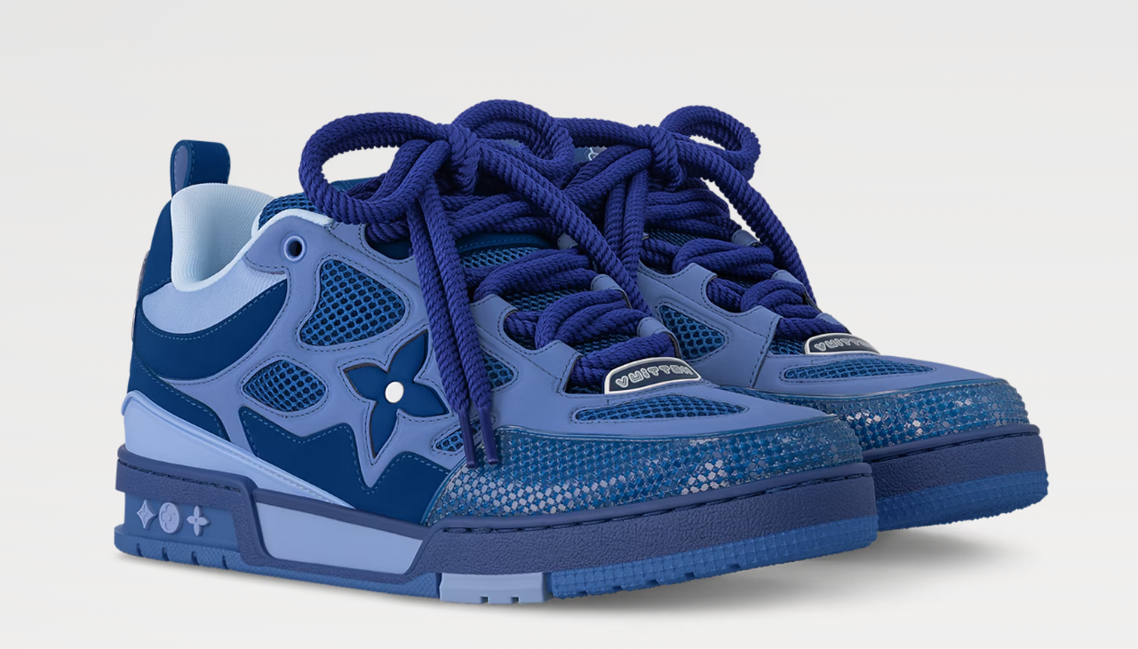 Louis Vuitton Skate Sneaker Blue Monogram