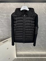 Moncler Hybrid Knit-Panelled Puffer Jacket