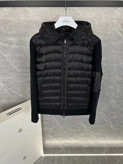 Moncler Hybrid Knit-Panelled Puffer Jacket