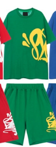 Green Short Sleeve Set -2