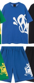 Deep Blue Short Sleeve Set -2