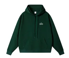 Alo Yoga Essential Hoodie Forest Green Hoodie - 1