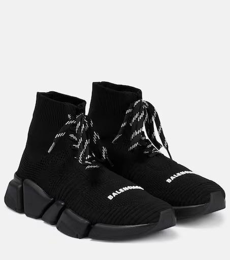 Balenciaga Speed 2.0 Lace Up Black White