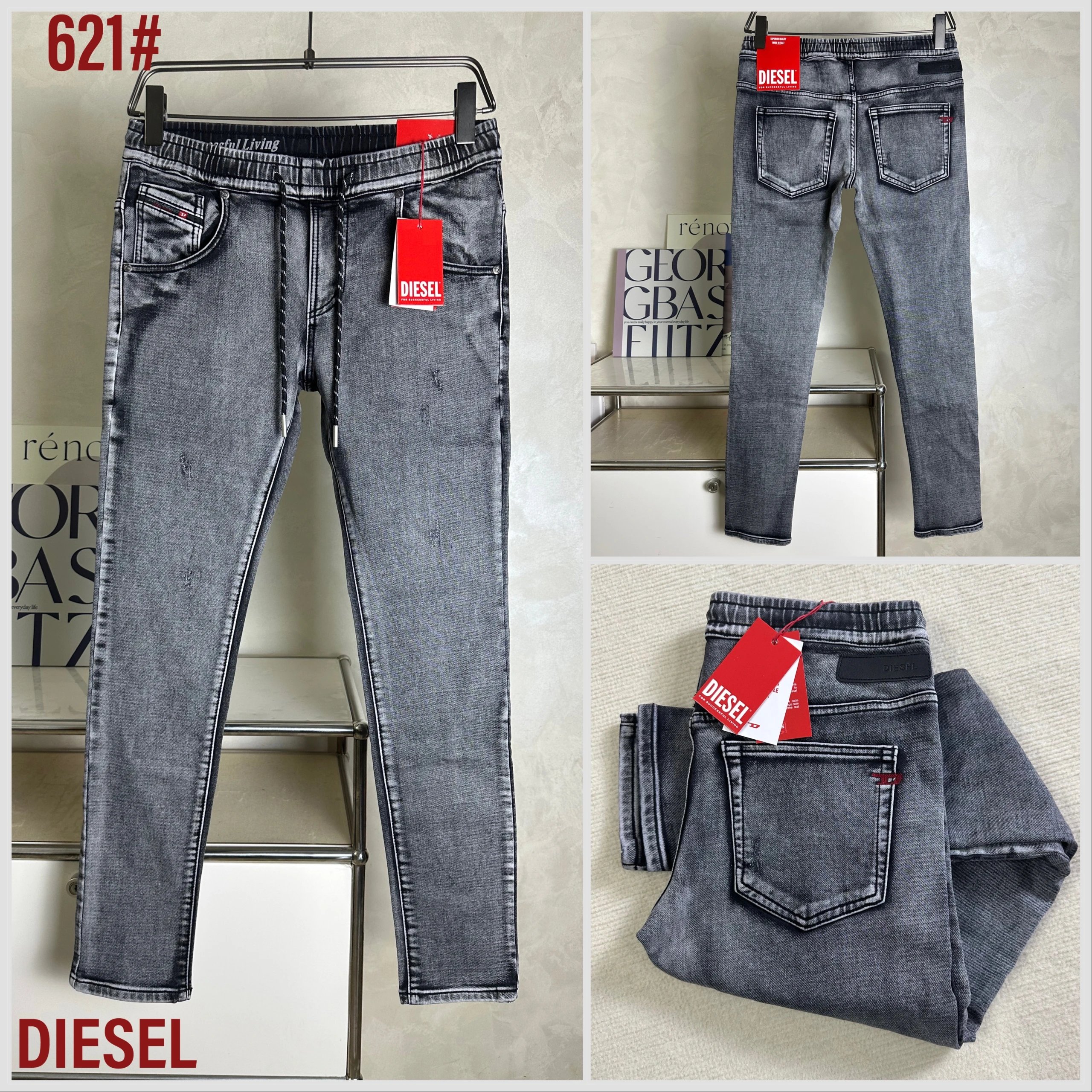 Diesel Sleenker 609# Dark Wash Skinny Jeans - 10