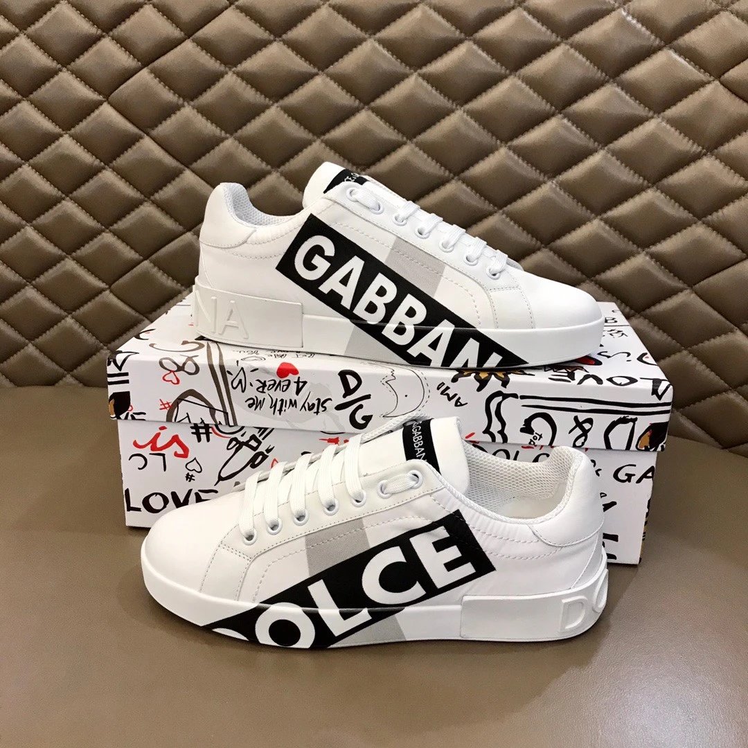 Dolce Gabbana Portofino Gabbana Logo White Black