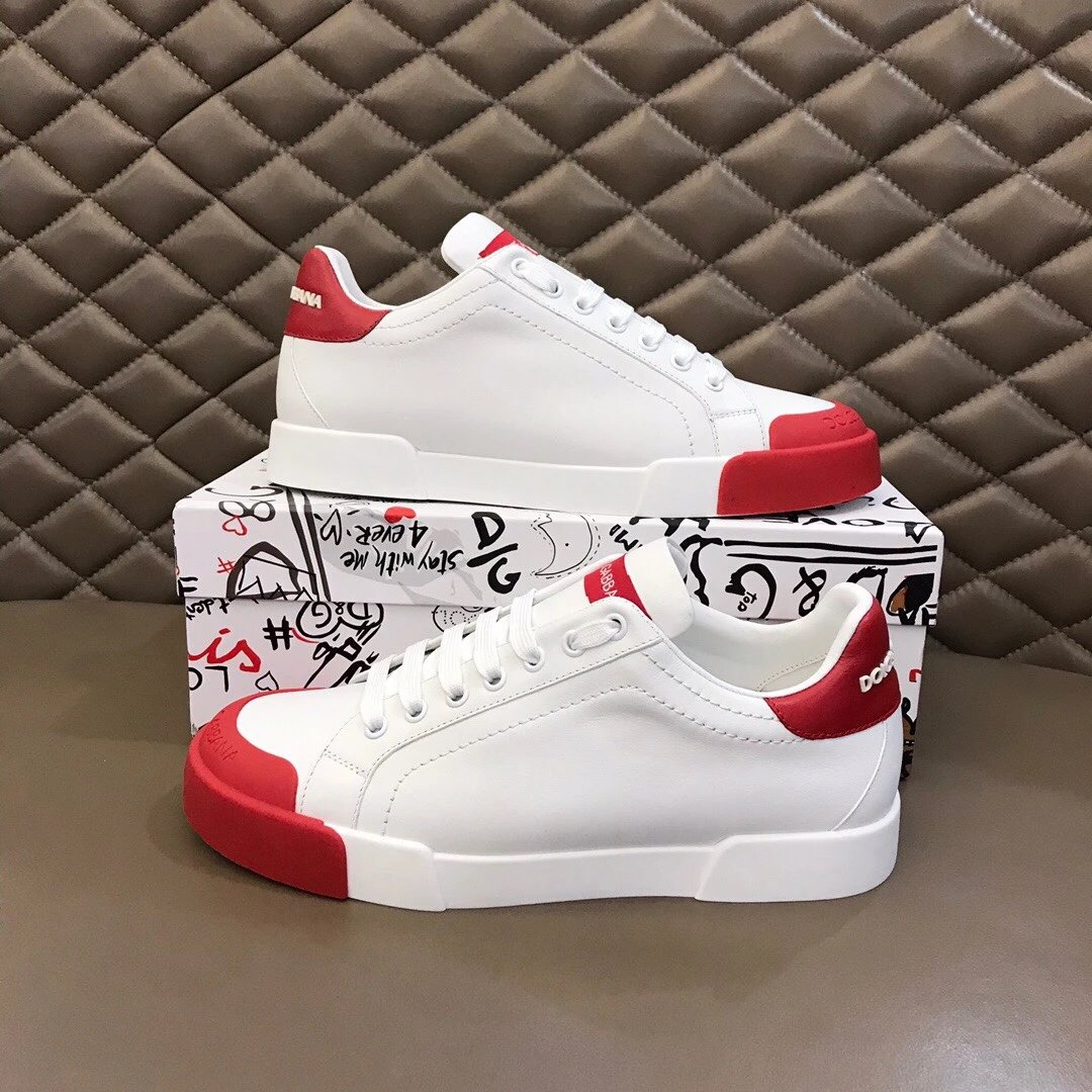 Dolce Gabbana Portofino Sneaker White Red