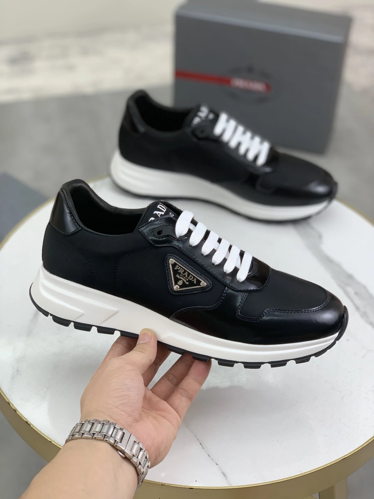 Prada Re-Nylon Runner White Sneakers Chunky Sneakers - 6