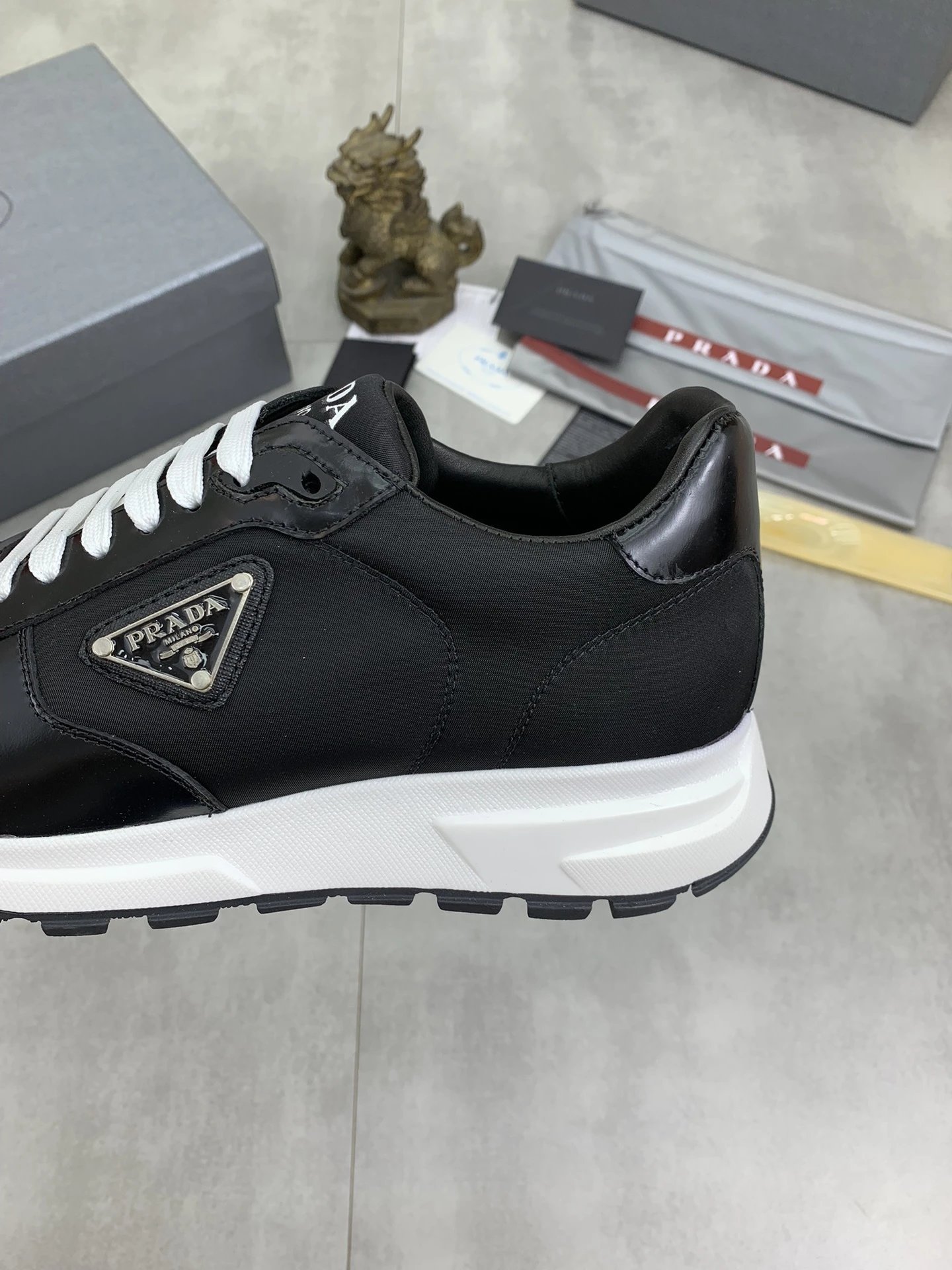 Prada Re-Nylon Runner White Sneakers Chunky Sneakers - 8