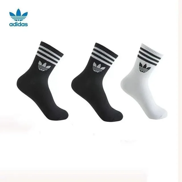 Adidas Socks Trefoil striped crew product detail image 3