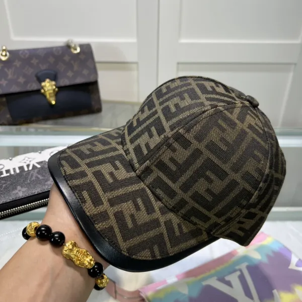 Fendi FF Monogram Brown Baseball Cap - 10