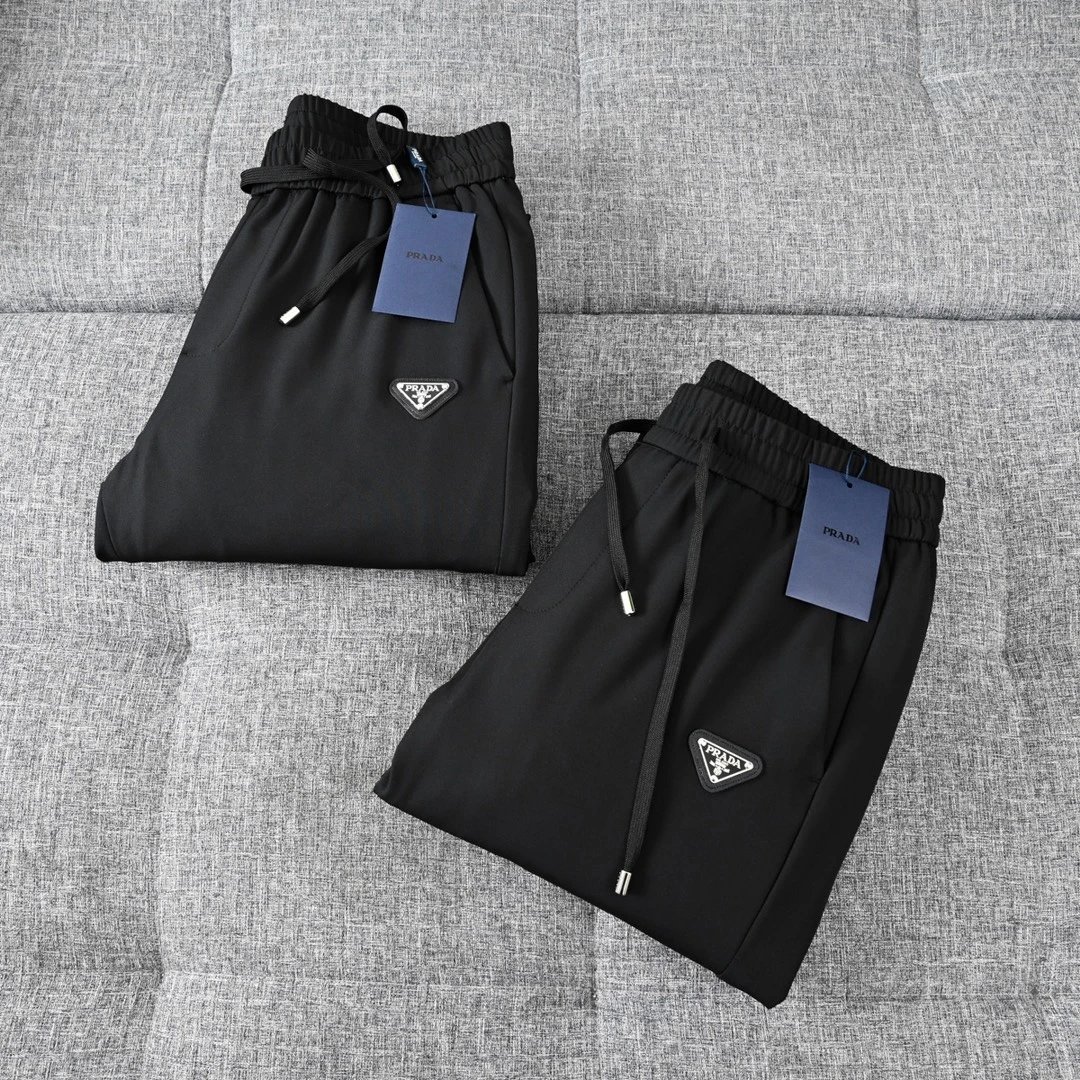 Prada Trousers Drawstring jogger with elastic cuffs image 8