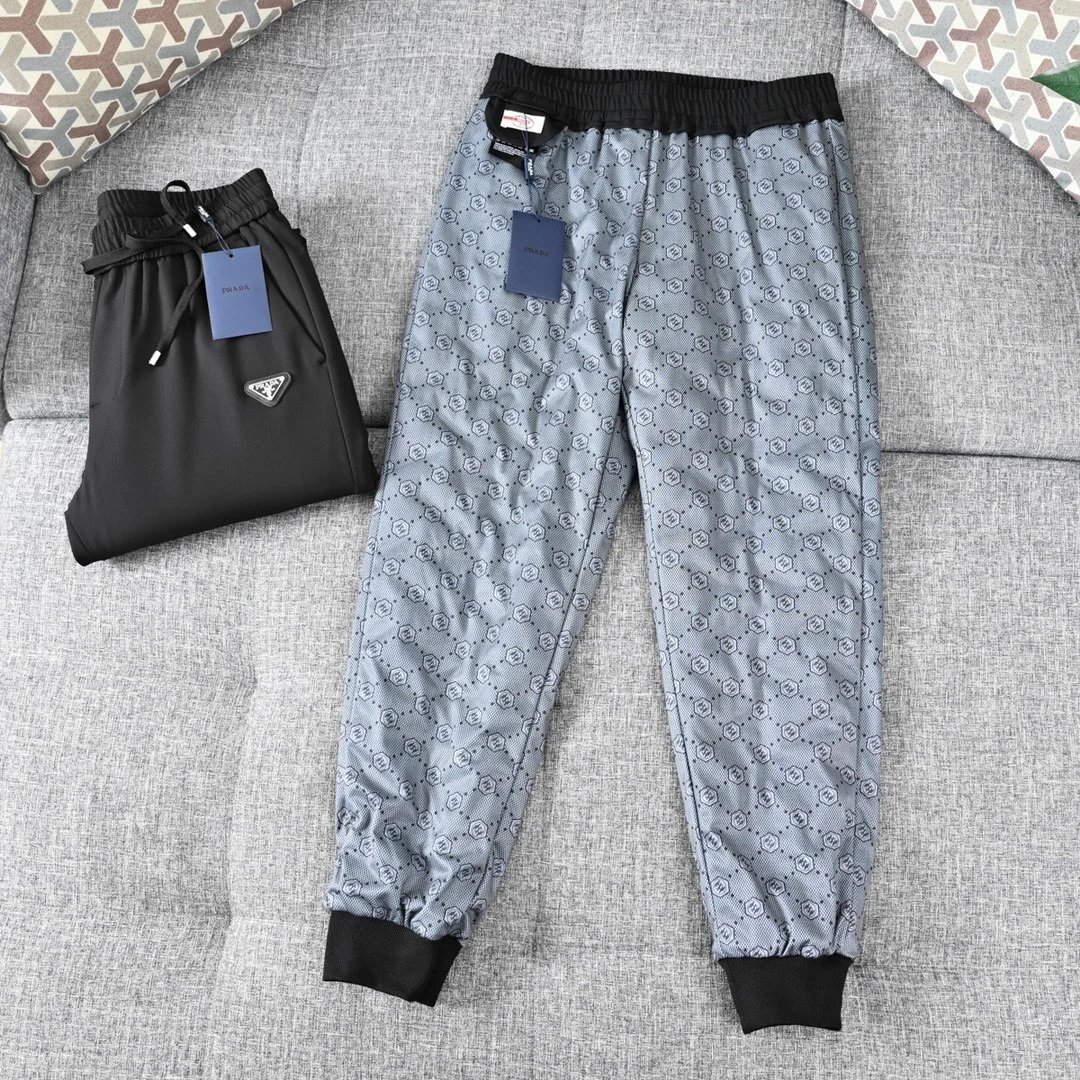 Prada Trousers Drawstring jogger with elastic cuffs image 6