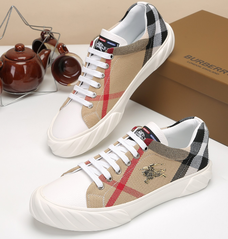 Burberry Classic Check Low Sneaker Beige Red