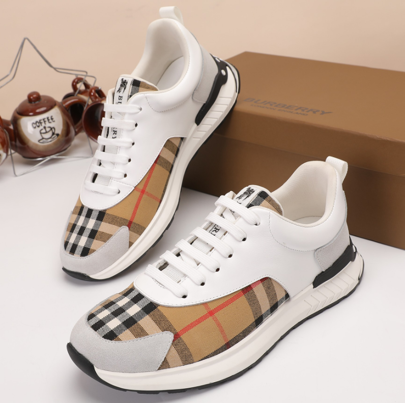 Burberry Ronnie Check Sneaker Blue Tan