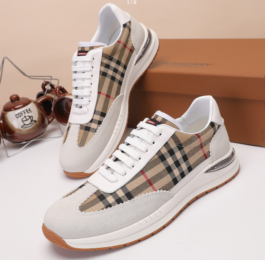 Burberry Ronnie Check Sneaker Cream Tan