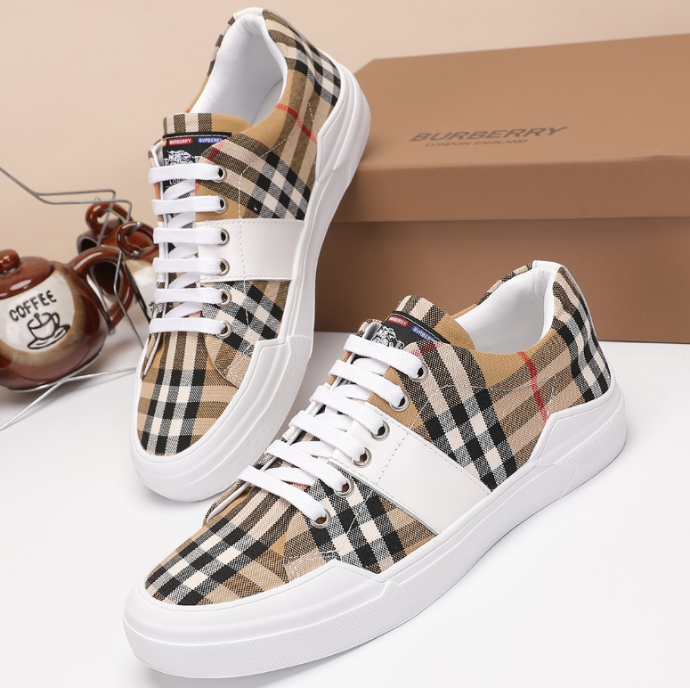 Burberry Classic Check Low Sneaker Tan Beige