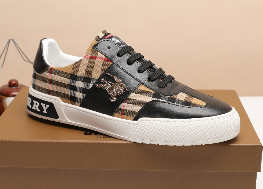 Burberry Vintage Check Low Sneaker White Beige
