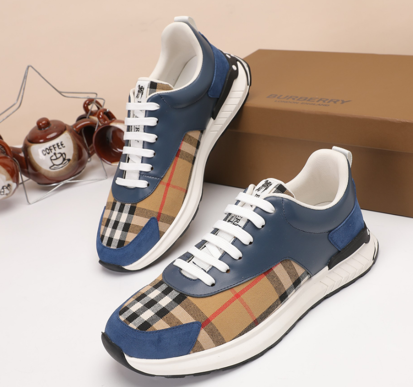 Burberry Classic Check Low Sneaker White Plaid