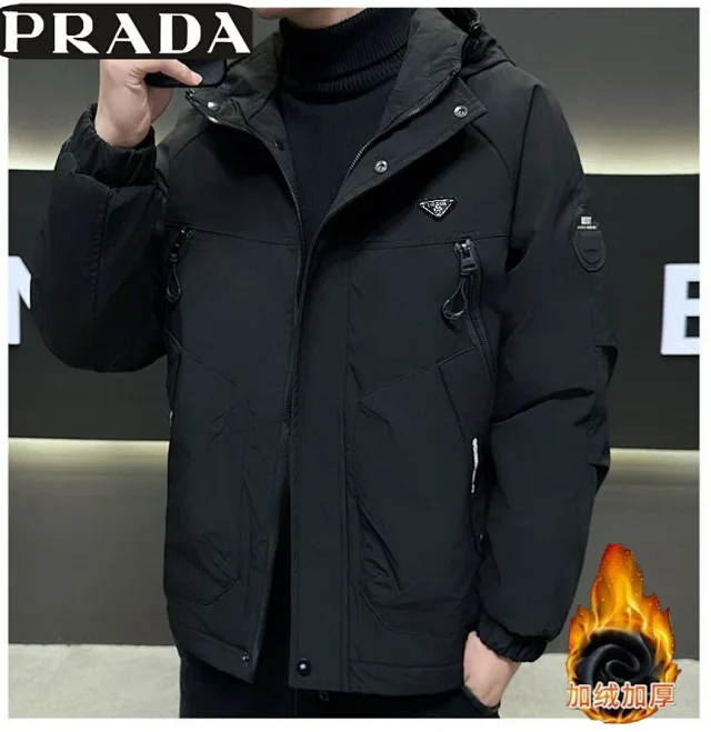Prada Down Jackets Hooded and Stand-Collar Puffer product detail image 5