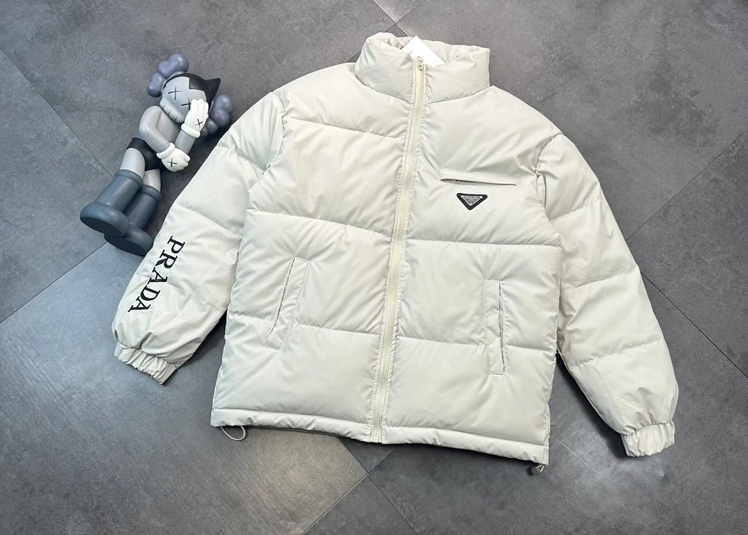Prada Down Jackets Hooded and Stand-Collar Puffer image 5