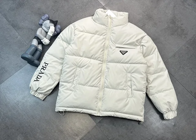 Prada Down Jackets Hooded and Stand-Collar Puffer product detail image 7