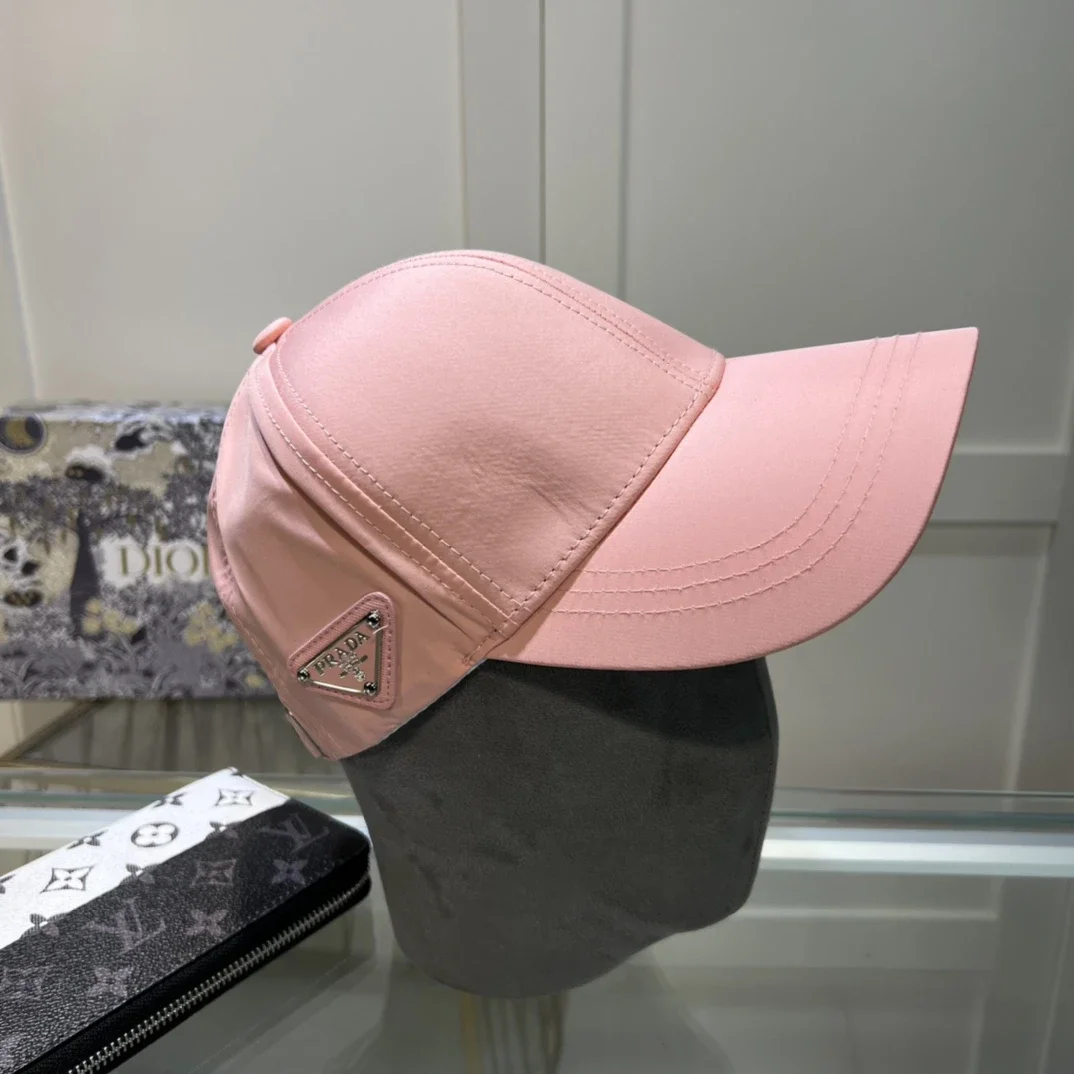 Prada Pink Technical Fabric Baseball Cap
