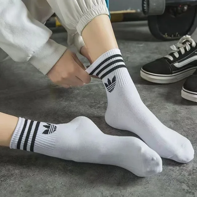 Adidas Socks Trefoil striped crew product detail image 5