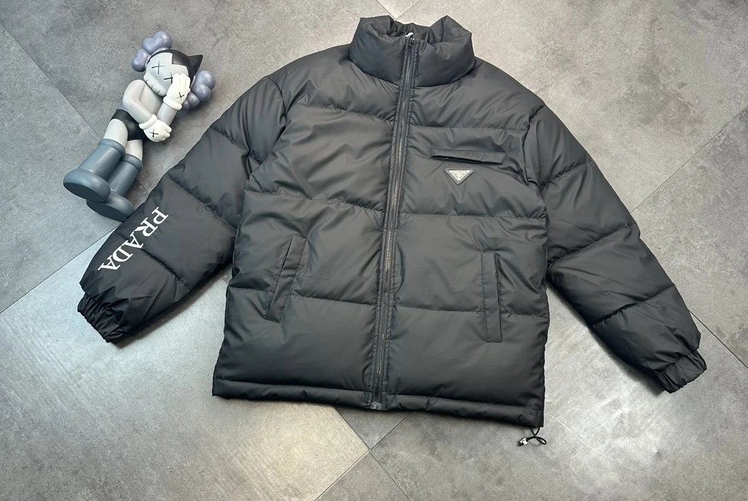 Prada Down Jackets Hooded and Stand-Collar Puffer image 4