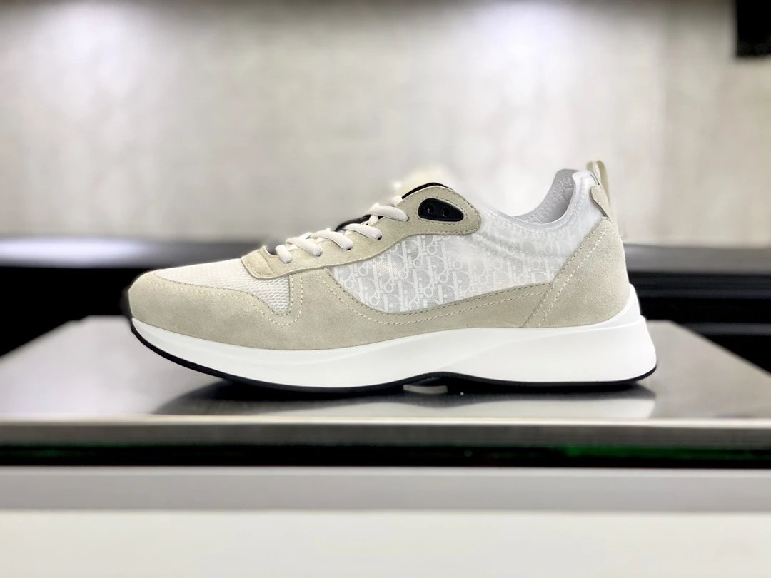Dior B25 Runner White Oblique Monogram