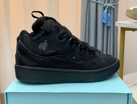 Louis Vuitton Rivoli Sneaker White Blue Logo Print