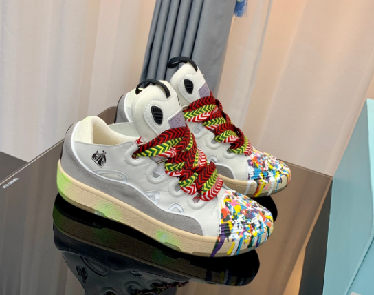 Louis Vuitton Rivoli Sneaker White Green Logo Print