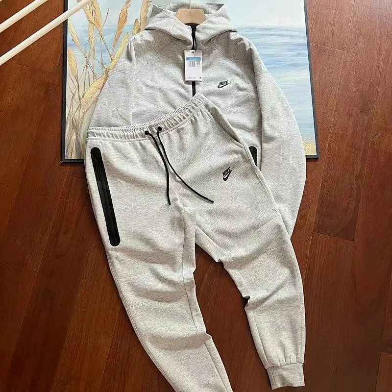 Solid gray suit