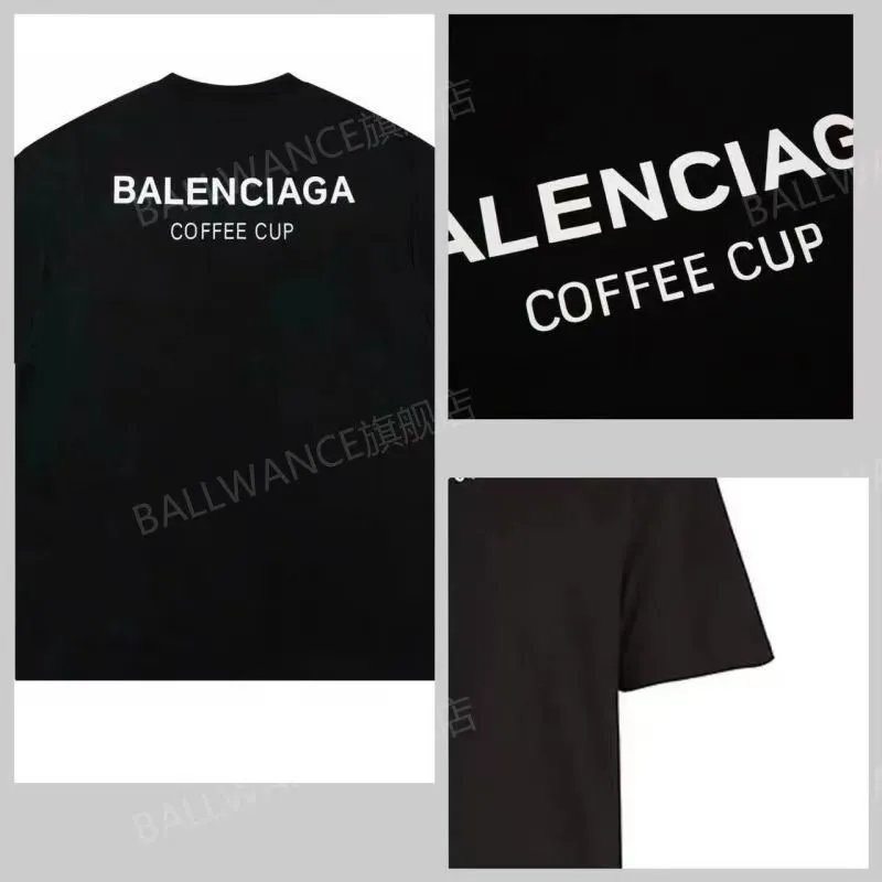 Balenciaga Flame Logo T-Shirt Black - 16