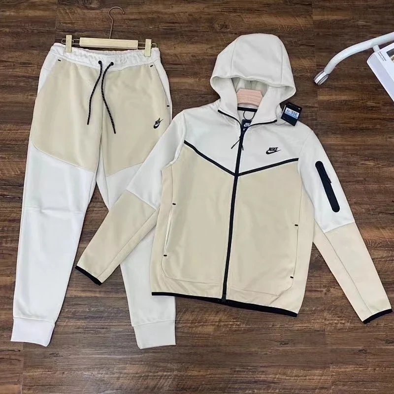 Stitching White Khaki Set